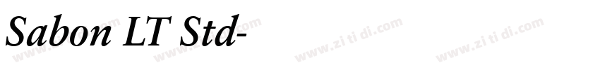 Sabon LT Std字体转换